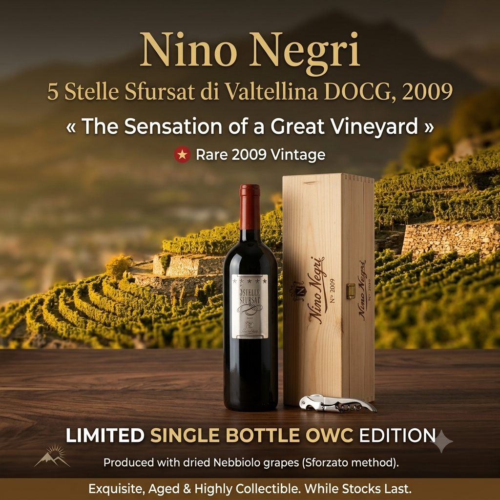 Nino Negri '5 Stelle' Sfursat di Valtellina DOCG 2009 (Pack of 6